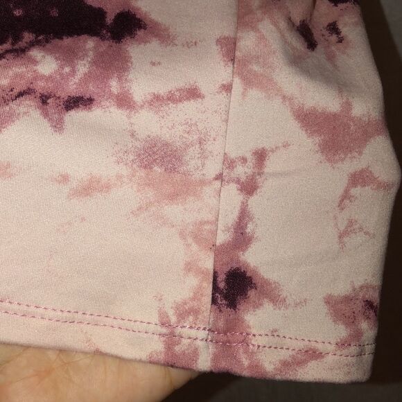 Lucky Brand S&L Soft n Cozy Mauve Pink Tie Dye Tank & Shorts Pajama Lounge Set - Picture 7 of 9